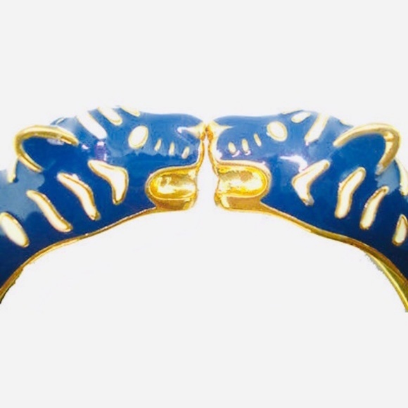 Stella & Dot | RAWR🐯Power Colbalt+Gold Lakra Tiger Cuff - Picture 7 of 10